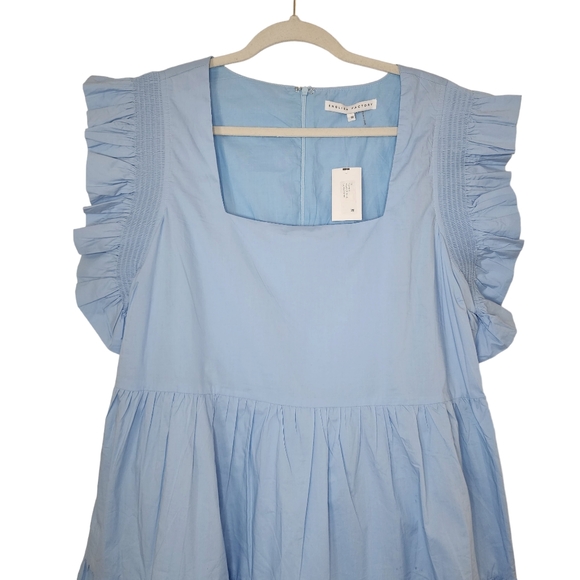 English Factory Flutter Sleeve Square Nexk Dress - Picture 4 of 9